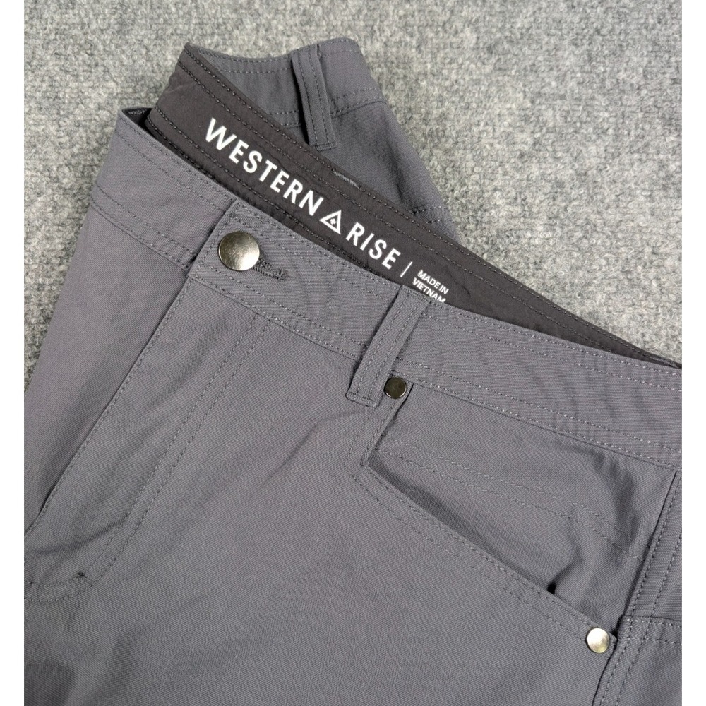Western Rise Evolution Travel Pant Mens 33 Gray Performance‎ Lightweight Outdoor